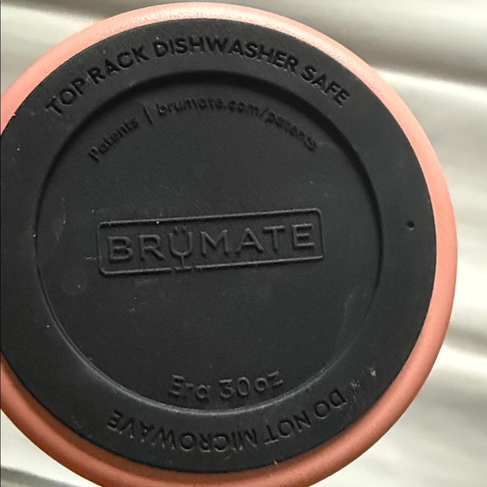 BrüMate Pink Insulated Travel Mug with Handle and Straw - Picture 3 of 5